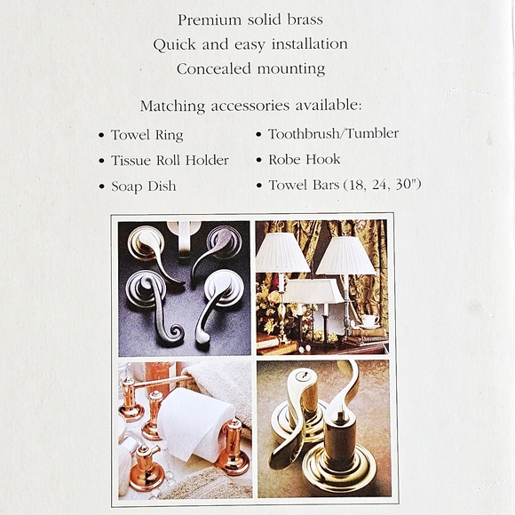 Baldwin Premium Towel Bar Edgewater Satin Nickel 18" Lifetime Guarantee - Picture 10 of 12